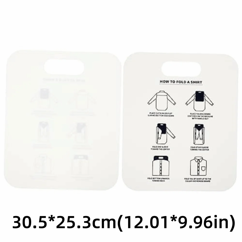 White Quick-Fold Shirt Folding Board – Durable PP Plastic