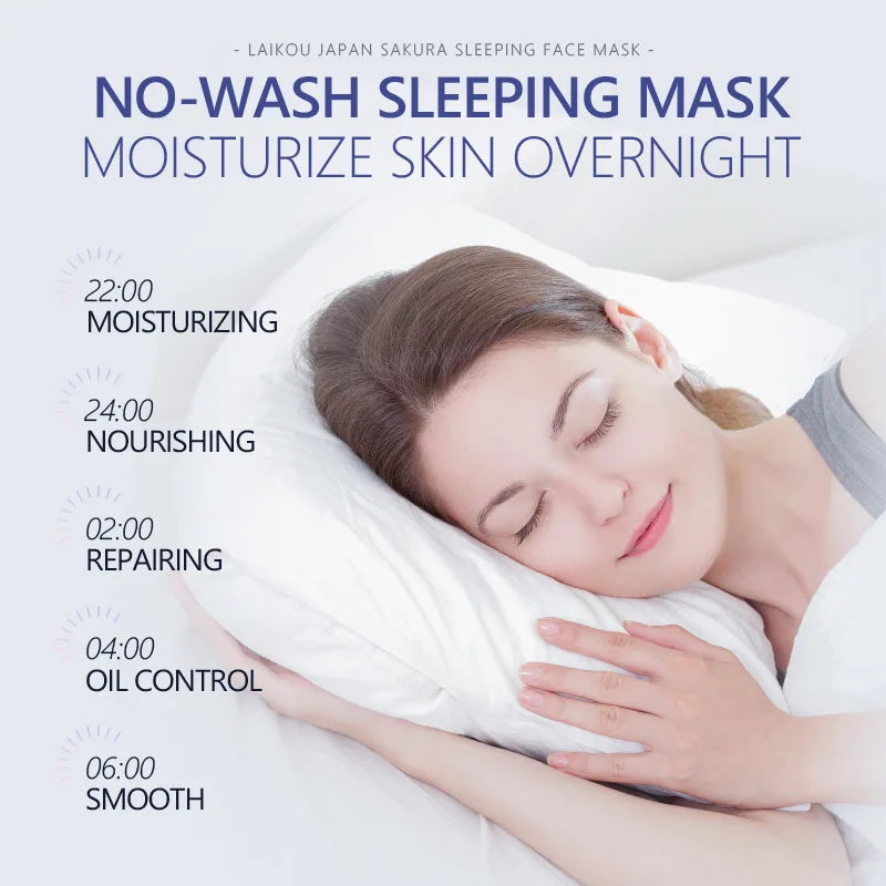 LAIKOU Sakura Overnight Sleeping Face Mask – Hydrating 80g