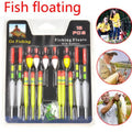 15-Piece Vertical Buoy Fishing Floats – 3 Assorted Sizes