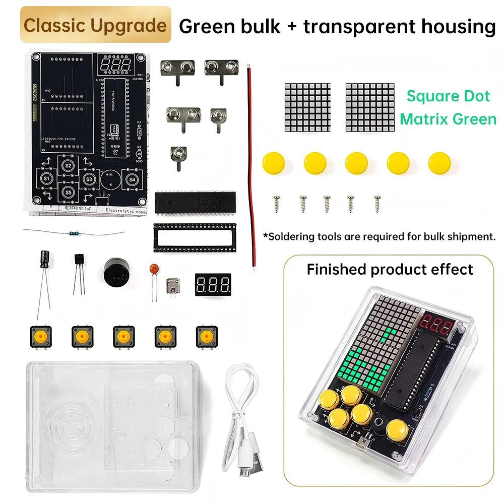 Pixel Game Console DIY Soldering Kit – ATmega51 Microcontroller