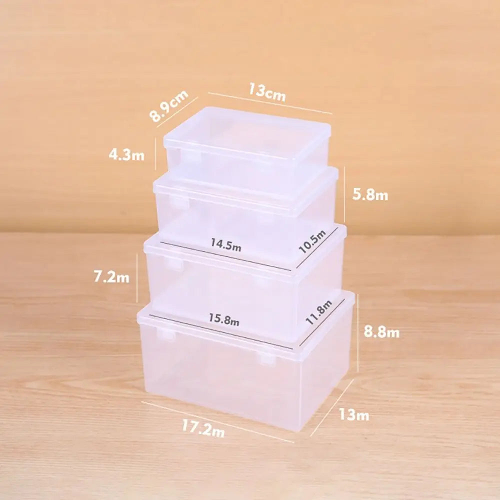 Transparent Flip Storage Box | Portable PP Plastic Organizer
