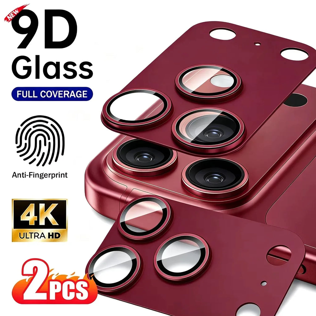 2-Pack iPhone 17/18 Pro Max Camera Lens Protector Metal Frame