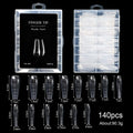 Reusable Gel Dual Nail Forms – 14 Sizes, 70/140/150 Pcs