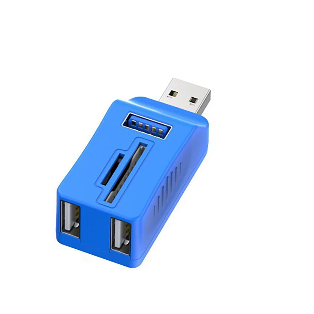 USB 3.0 Hub 5-Port Splitter with TF/SD/MMC Card Reader