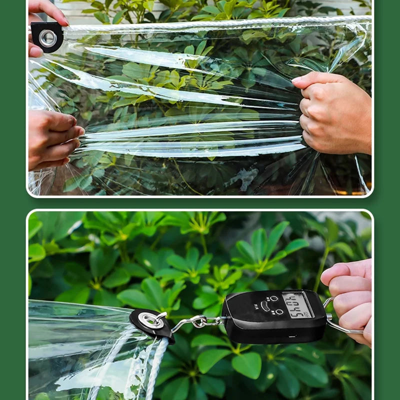 0.55mm Transparent PVC Tarpaulin – Waterproof Windproof Cover