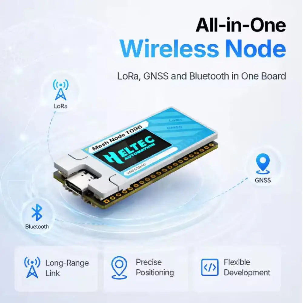 Mesh Node T096 LoRa GNSS Dev Board SX1262 nRF52840