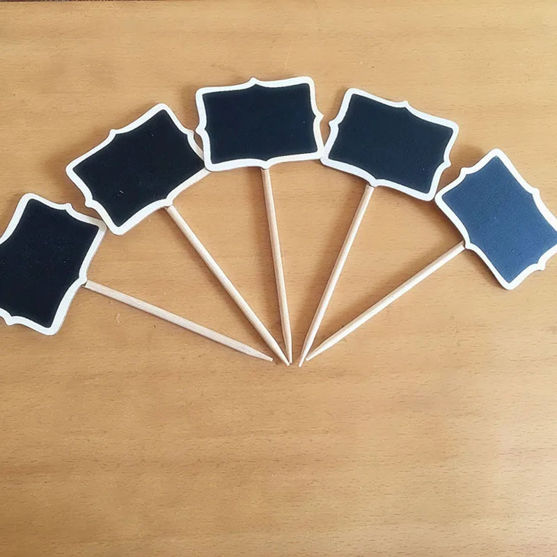Mini Chalkboard Garden Markers & Party Labels – 10-Pack