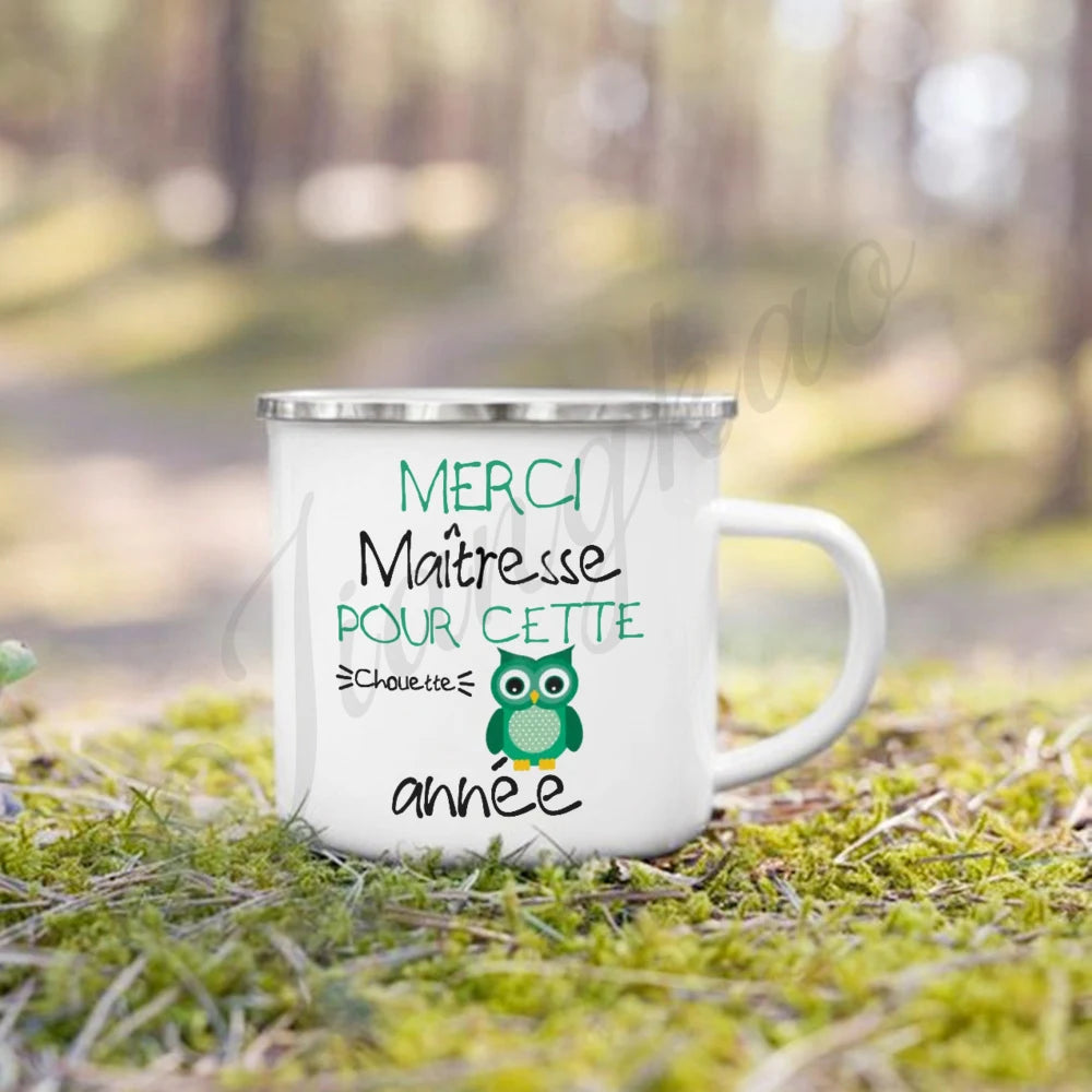 Wonderful Teacher Enamel Mug | Teacher's Day Gift Coffee Cup