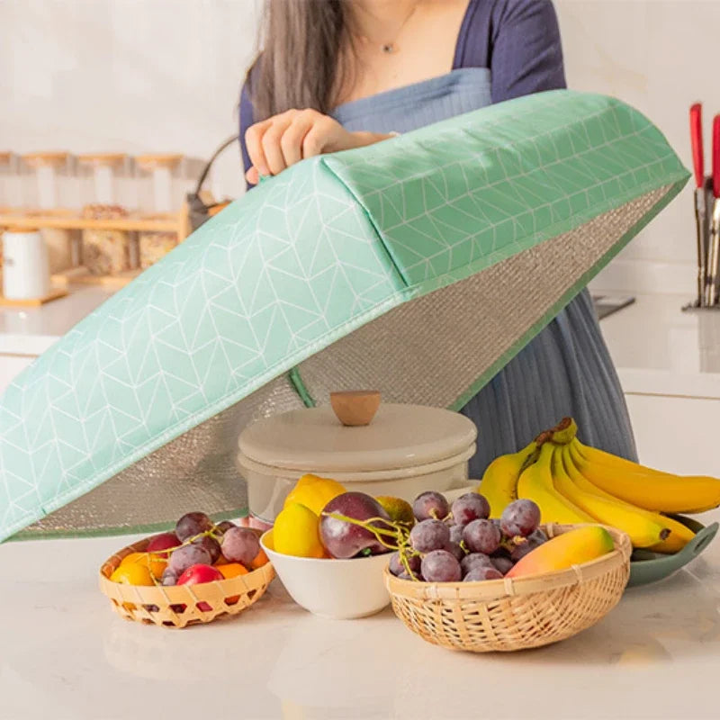 Foldable Aluminum Foil Thermal Food Cover – Insulating Dish Dome