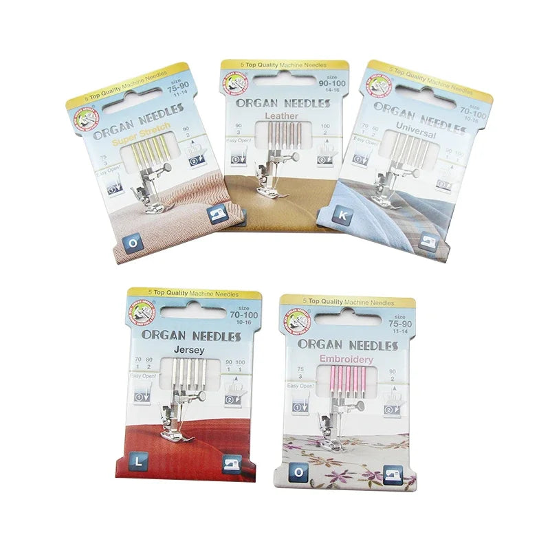 5-Pack Organ Domestic Sewing Machine Needles – Embroidery