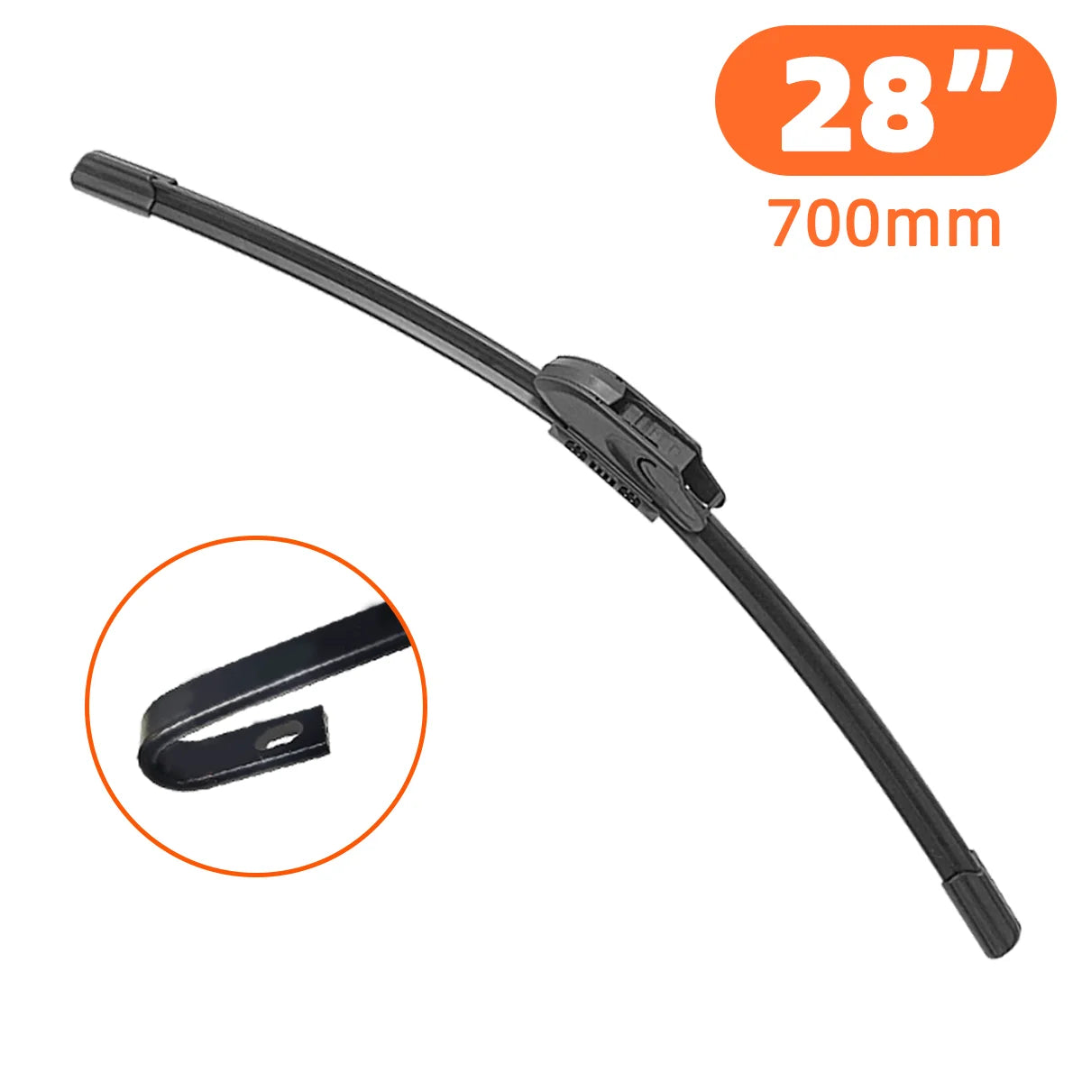 KKJOY Universal Rubber Windshield Wiper Blade J U Hook