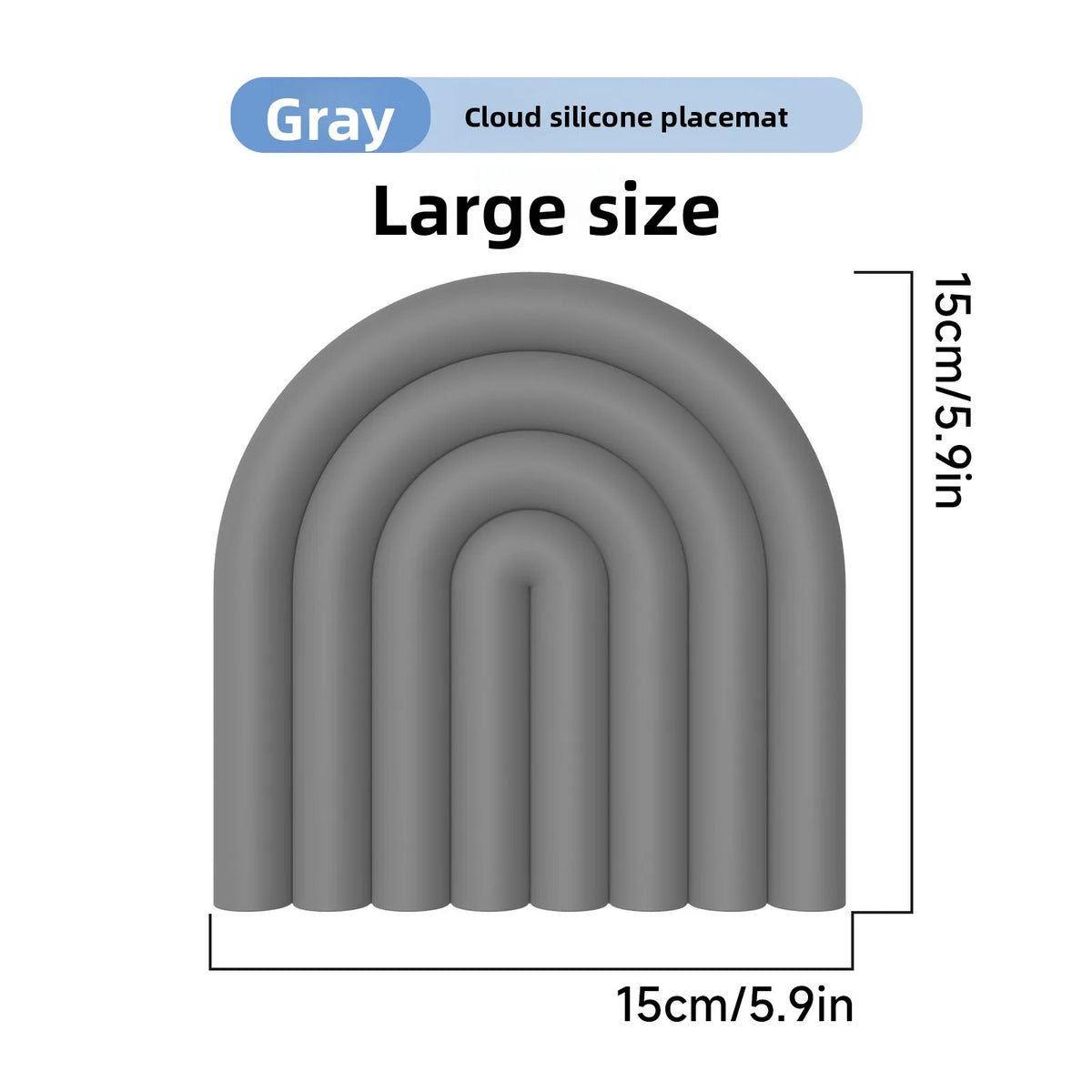Rainbow Cloud Silicone Trivet Mat – Heat Resistant Non-Slip Pot Pad