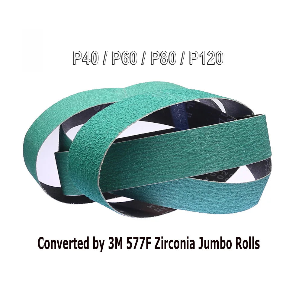 8" Rubber Expander Wheel 200x50mm + Zirconia Nylon Sanding Belts
