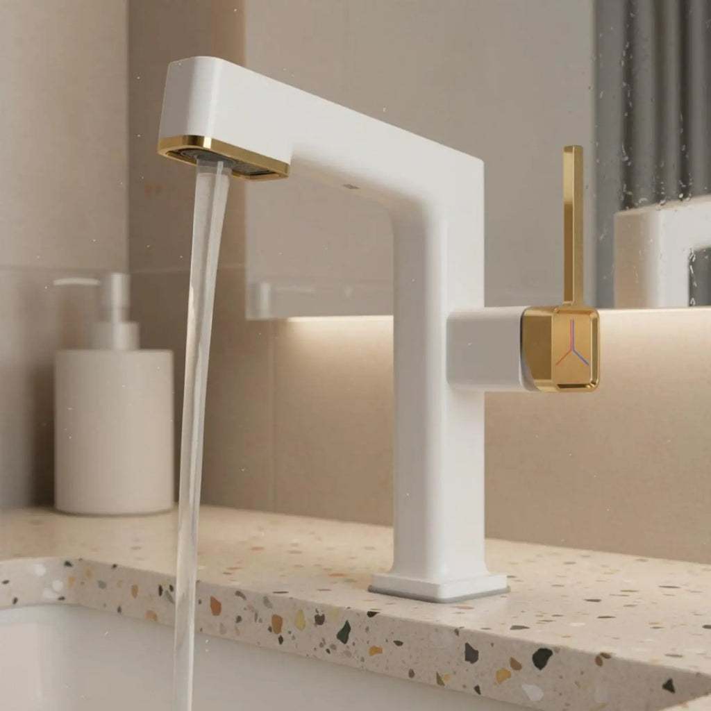 Pull-Out Bathroom Basin Faucet | Single Handle Hot & Cold