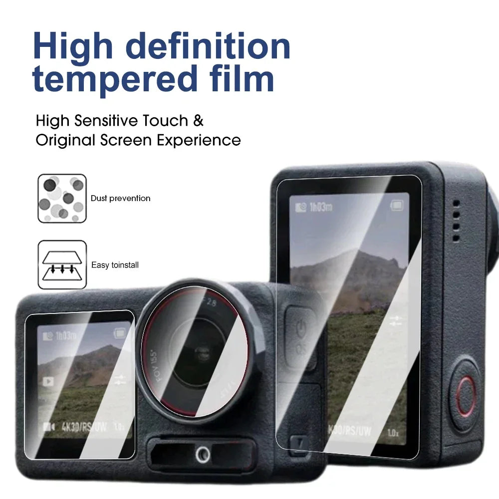 DJI Osmo Action 5 Pro Tempered Glass Screen & Lens Protector