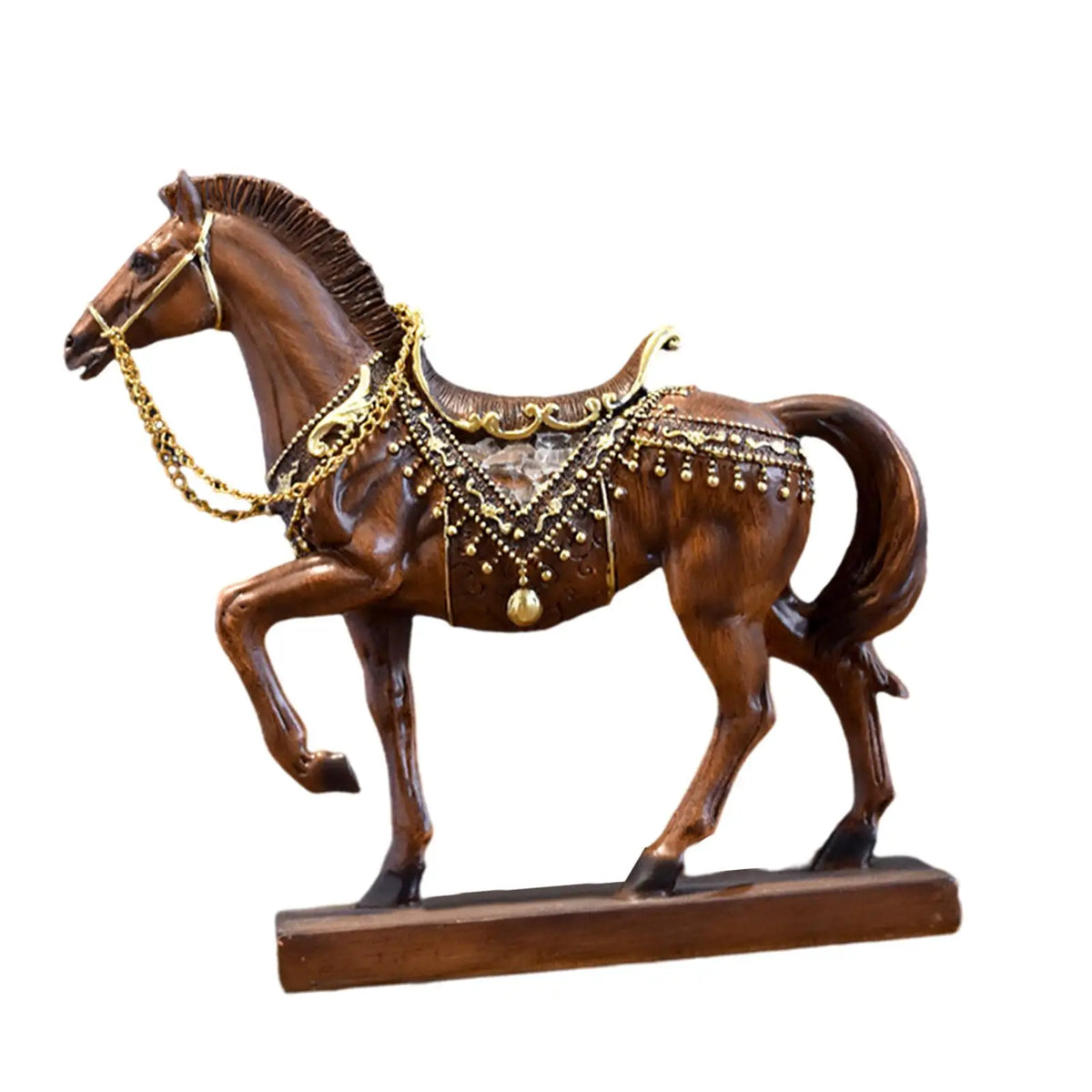 Vintage Resin Horse Figurine Sculpture | Desktop Home Decor