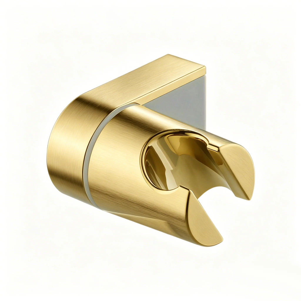 Brushed Gold Shower Head Socket Holder – ABS Wall Mount