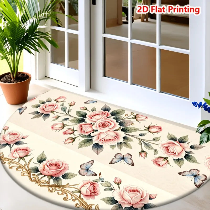 Van Gogh Half Round Doormat | Anti-Slip Entry Rug