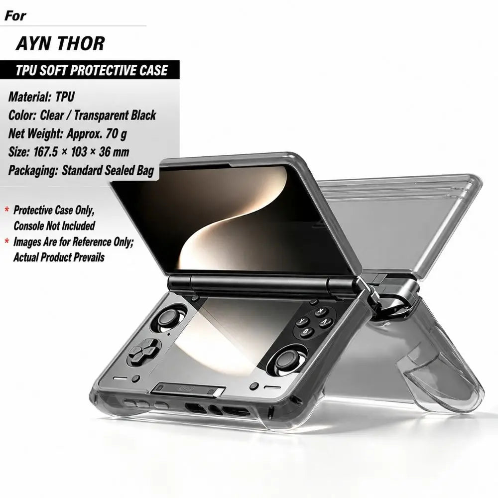 2-in-1 Shockproof TPU Case with Grip for AYN THOR Console
