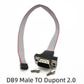 30cm DB9 RS232 to DuPont Serial Cable 2.0mm 2.54mm 9-Pin