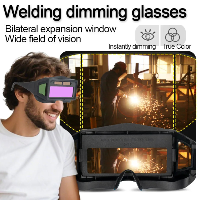 Auto-Dimming Solar Welding Goggles – Multi-Window Safety