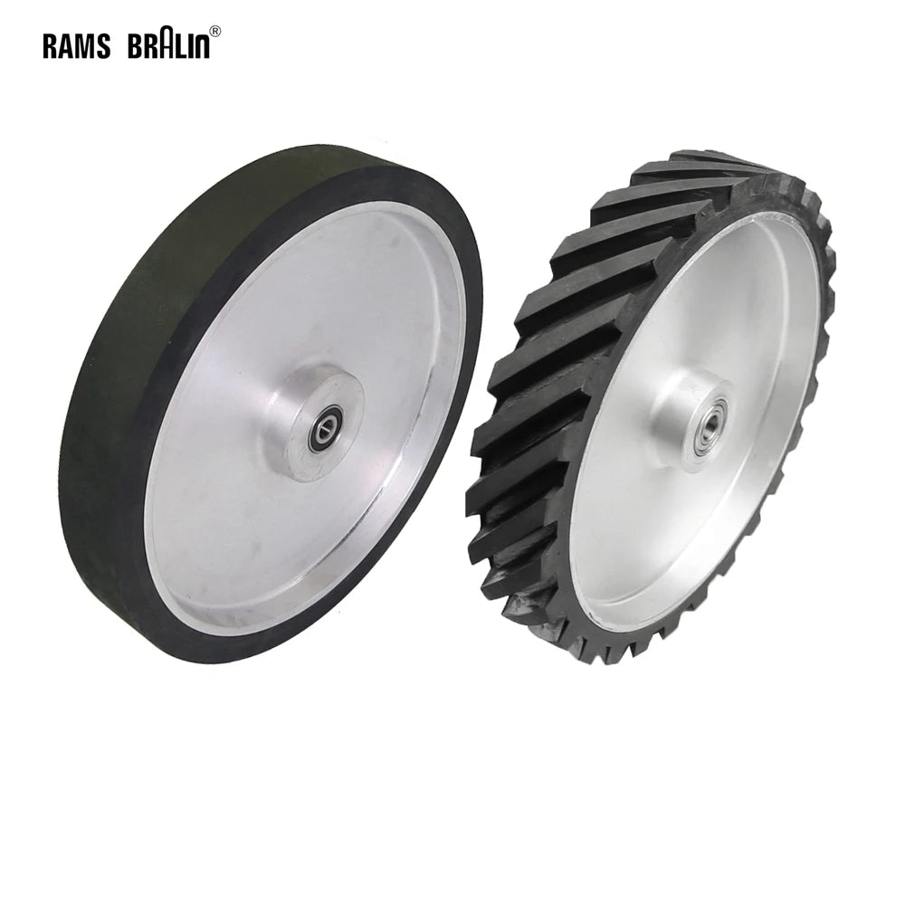 350×50mm Rubber Contact Wheel for Belt Grinder | RAMS BRALIN