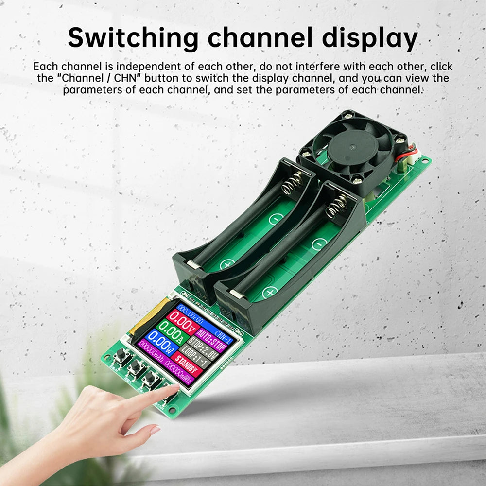 2CH 18650 Battery Capacity & Internal Resistance Tester