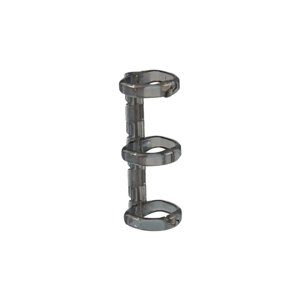 Transparent 3-Hole Plastic Loose Leaf Binder Rings – 7 Colors