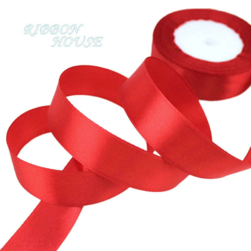 Red Satin Ribbon 25 Yards – Gift Wrap, Bows & Holiday Décor