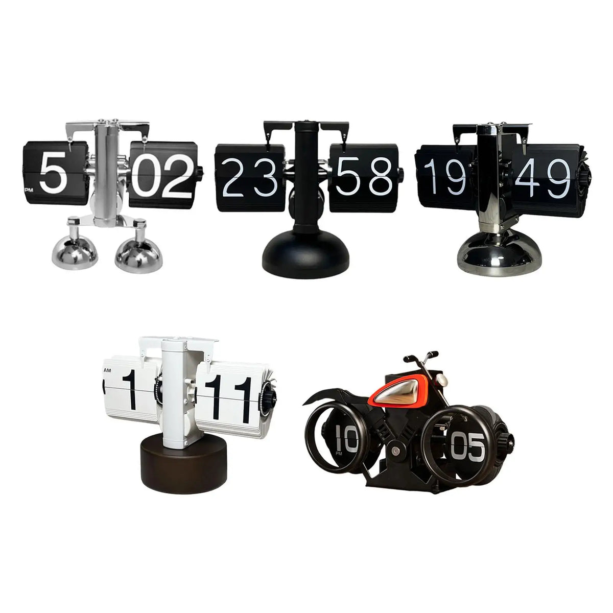 Retro Flip Down Desk Clock | Mechanical Digital Table Clock