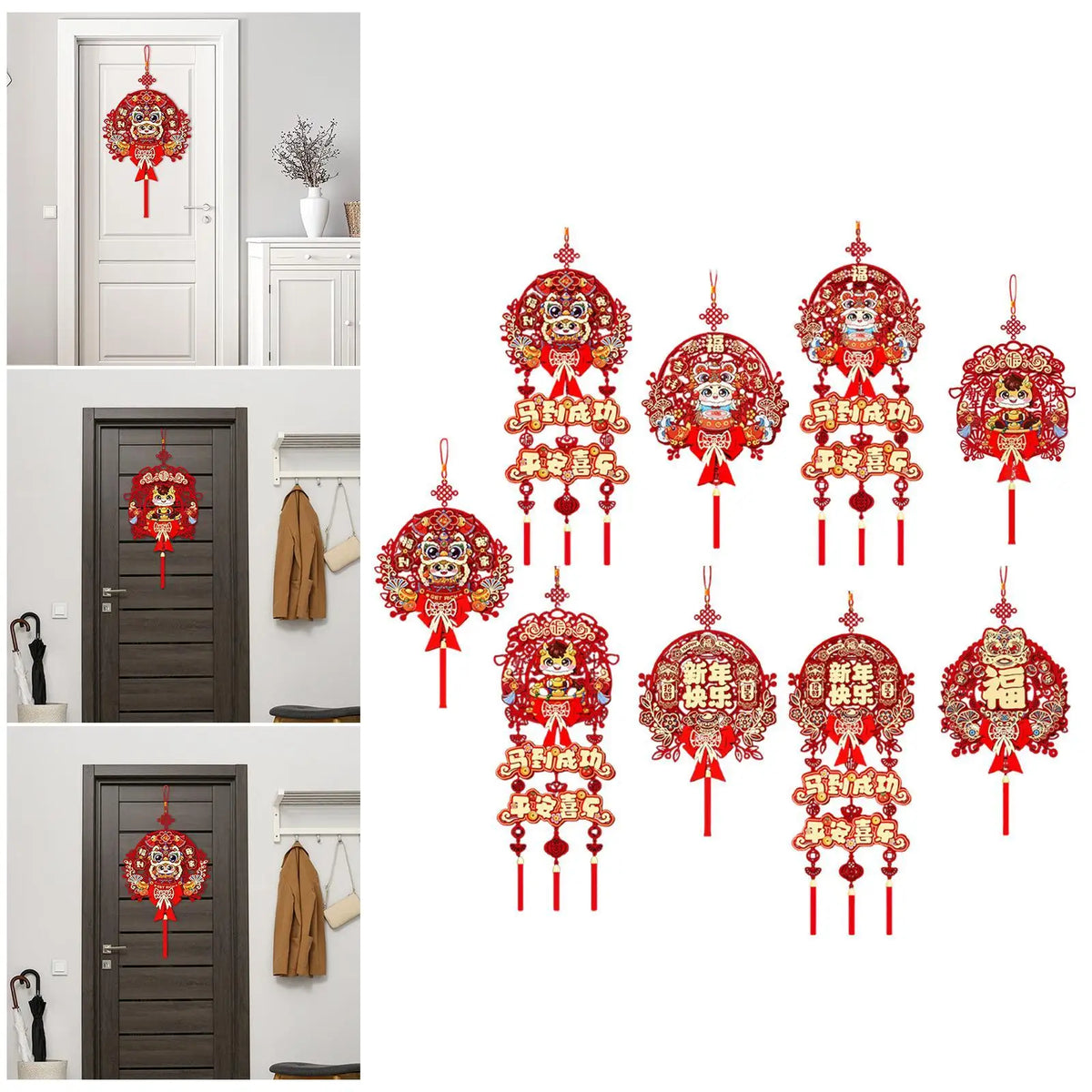 Zodiac Lunar New Year Hanging Ornament | Tassel Door Décor