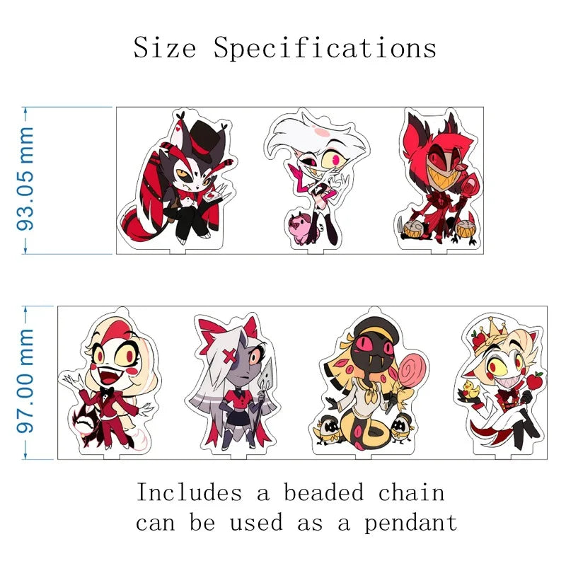 Hazbin Hotel Acrylic Standee & Keychain | Anime Desk Decor