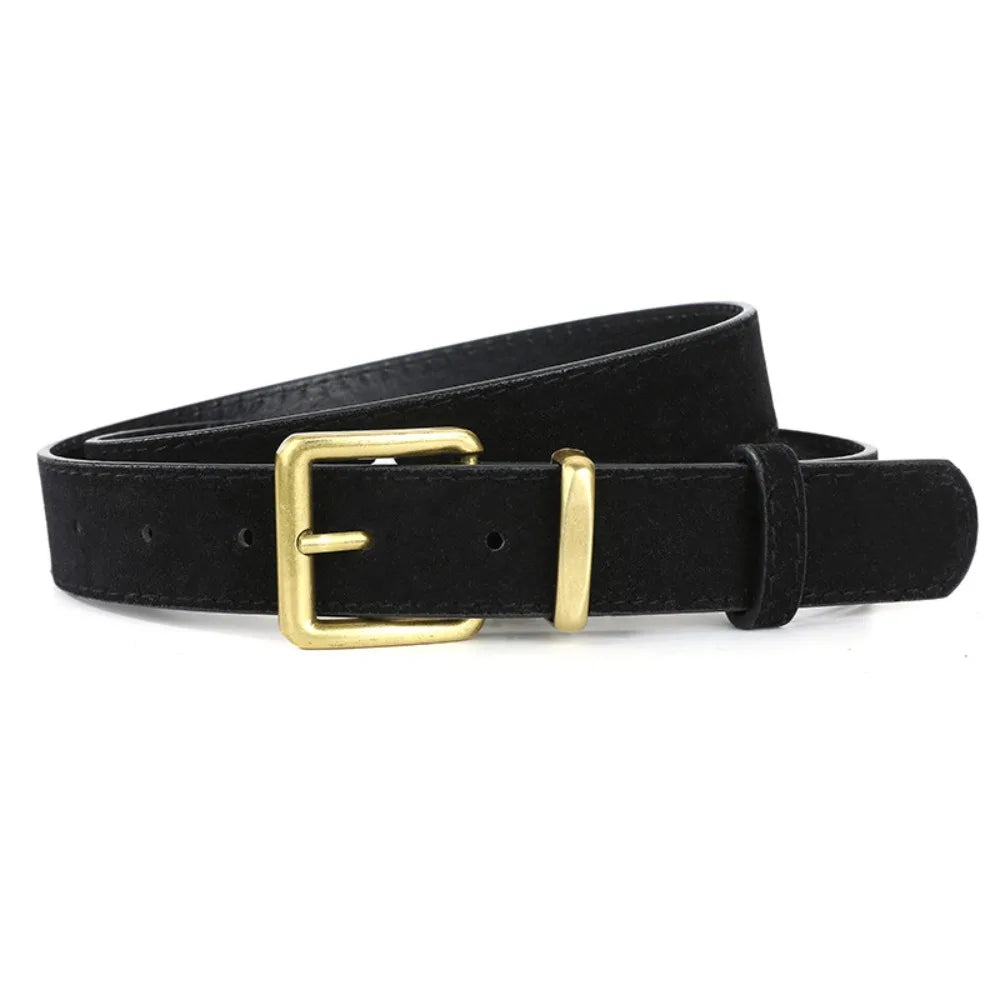 Women's Retro Pin Buckle PU Leather Belt – Casual & Business