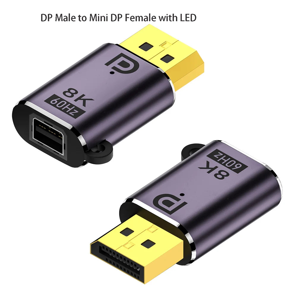Mini DisplayPort to DP Adapter 8K60Hz – Bidirectional Converter