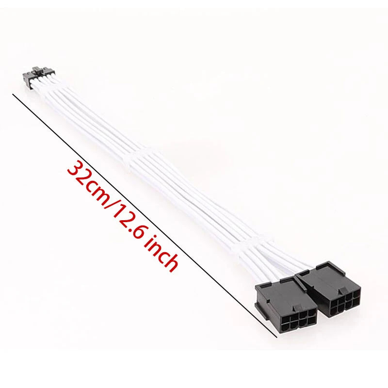 30cm Dual 8-Pin to 12-Pin PCIe Cable for NVIDIA RTX 3060Ti–3090