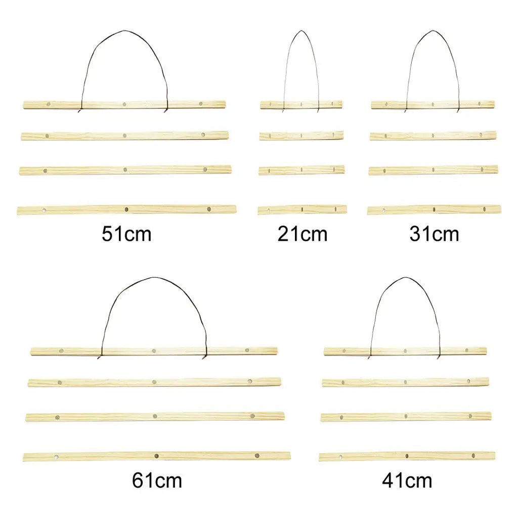 Handmade Wood Poster Hanger Frame | Wall Art Display