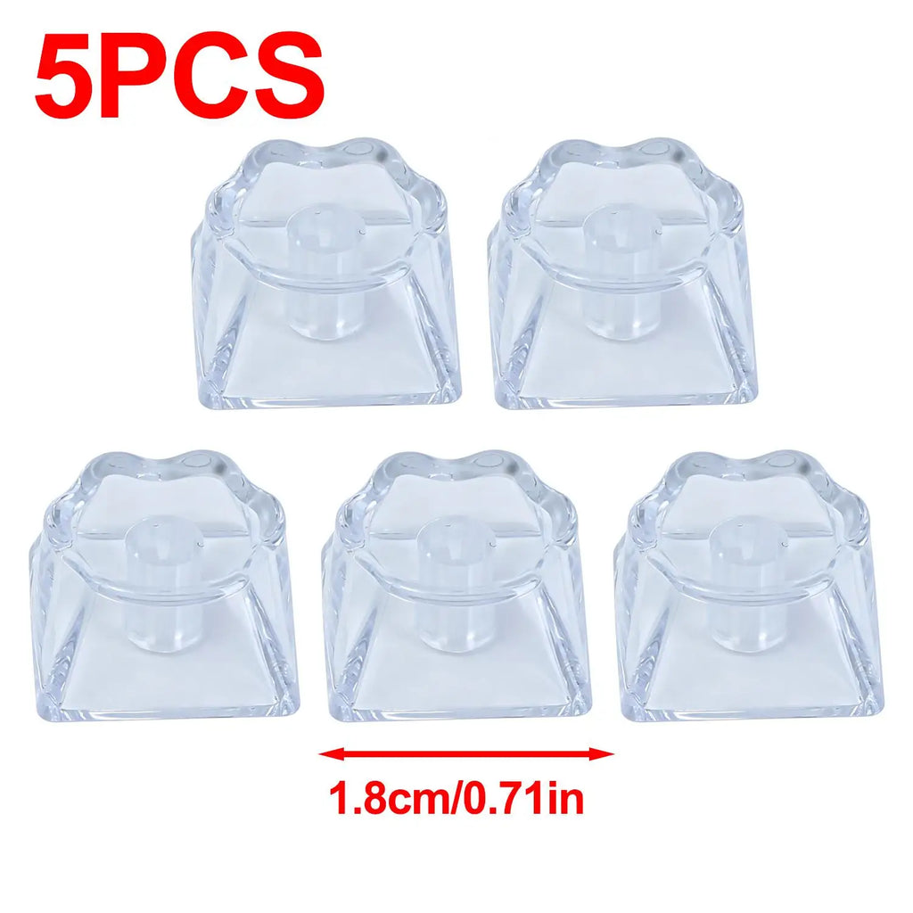 Cat Paw Transparent Keycaps – 5-Pack DIY Mechanical Keyboard