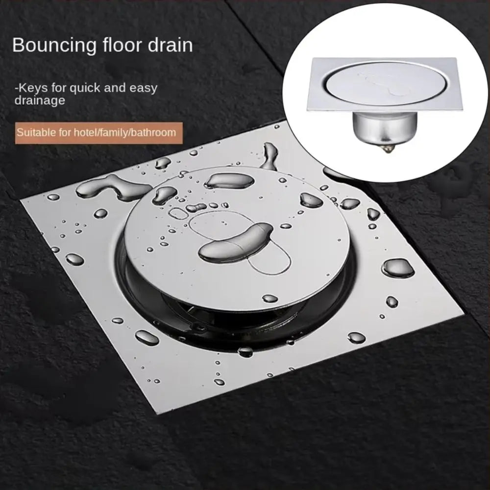 Stainless Steel Pop-Up Floor Drain | Anti-Odor Shower Strainer