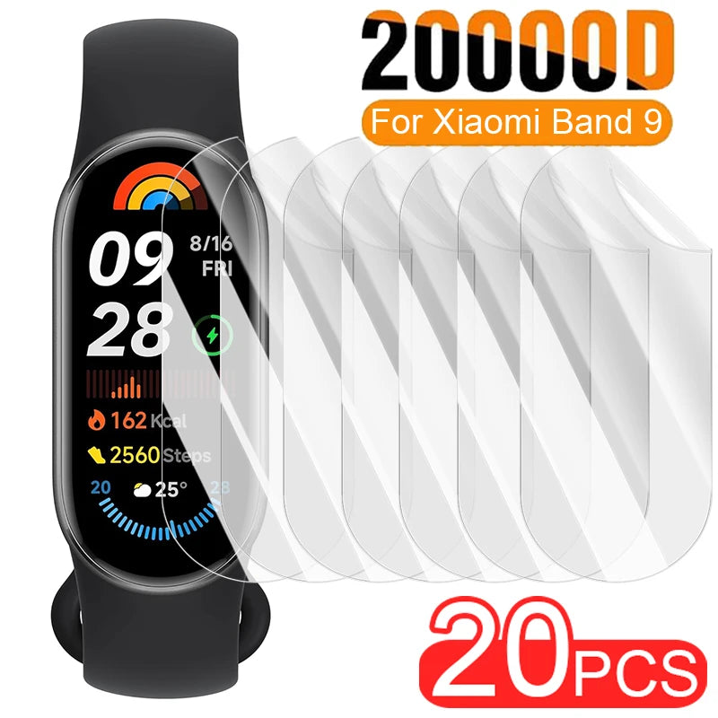 Xiaomi Mi Band 9 Hydrogel Screen Protector – 5/10/20 Pack