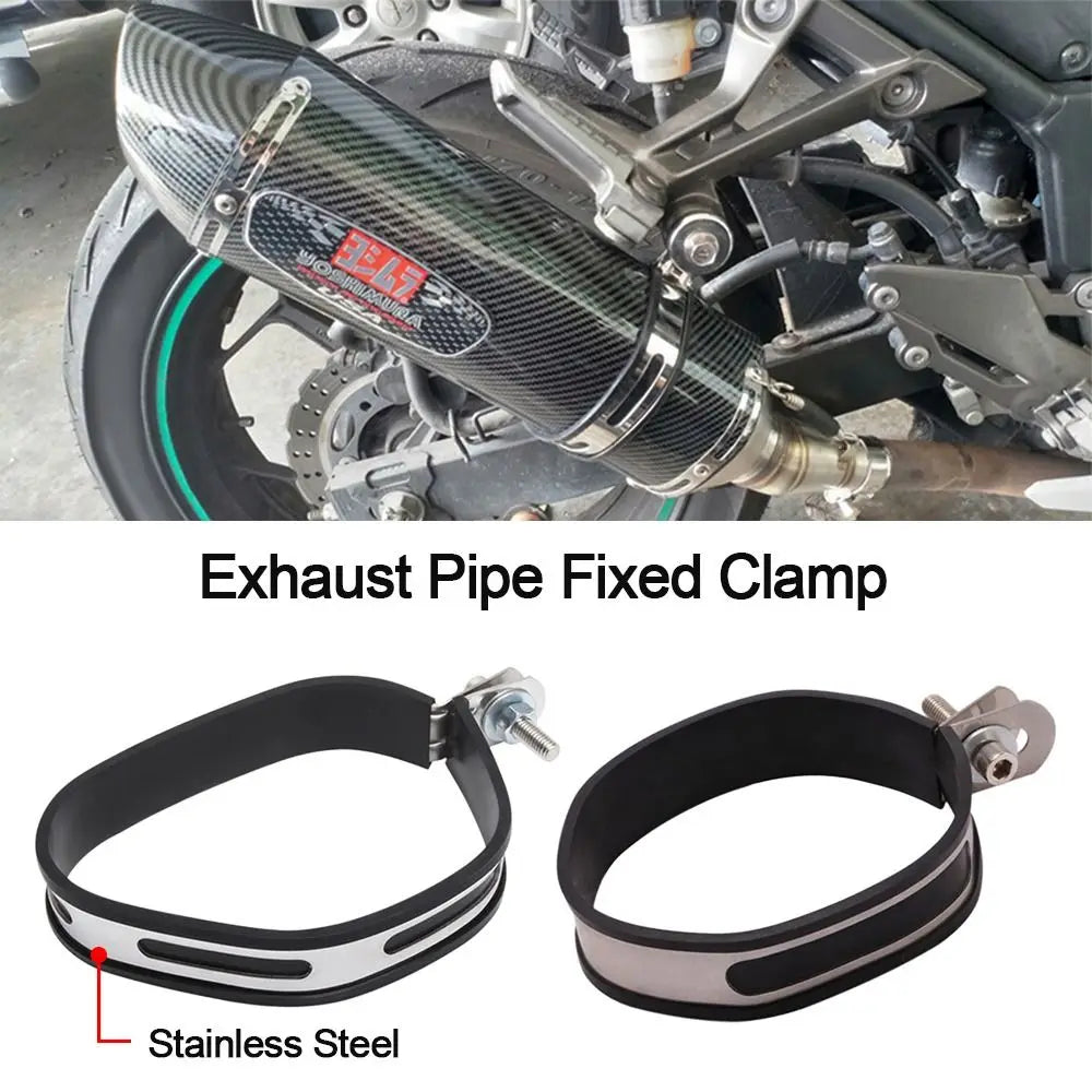 Universal Motorcycle Exhaust Clamp Fixed Ring Support Bracket