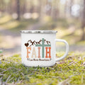 Christian Faith Enamel Camping Mug | Psalm Scripture Gift