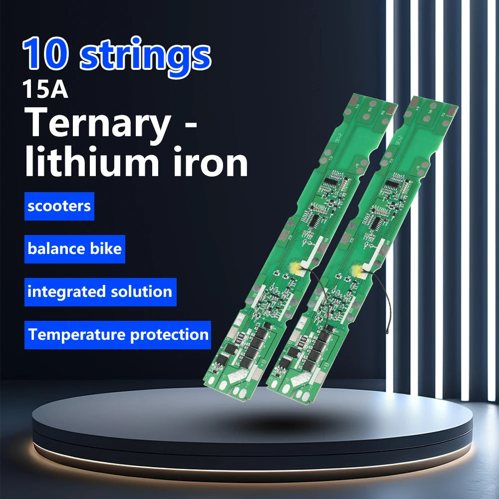10S 36V 15A Li-ion Battery Protection Board with NTC
