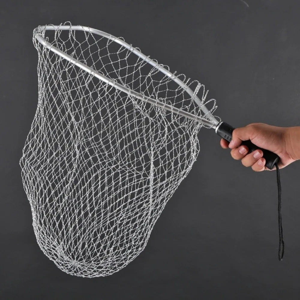 30cm Mesh Fishing Net – Aluminium Alloy, Large Capacity Anti-Hook