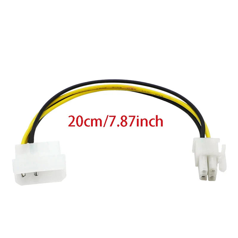 IDE Molex 4-Pin to Mini 4-Pin Power Adapter Cable for PC CPU
