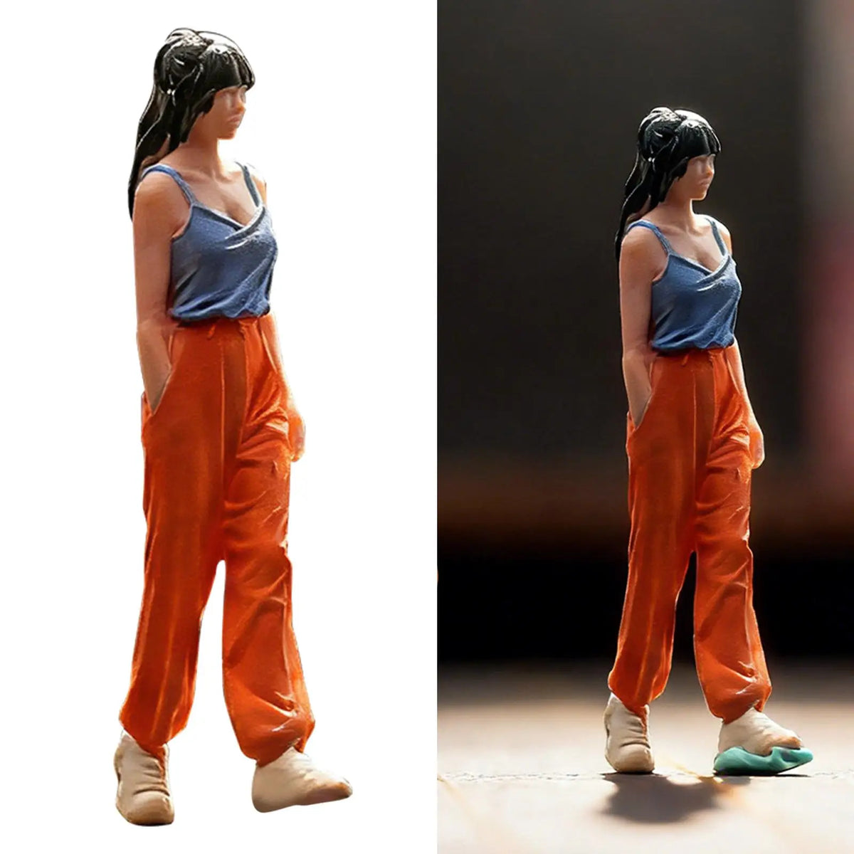 1:64 Scale Hand-Painted Miniature Female Figure | Diorama