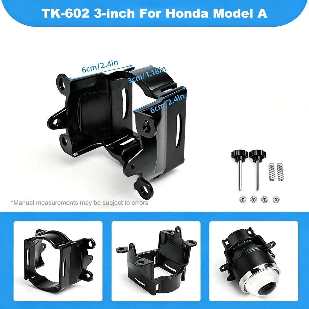 2PCS 3-Inch Fog Light Projector Lens Bracket Mount for Nissan