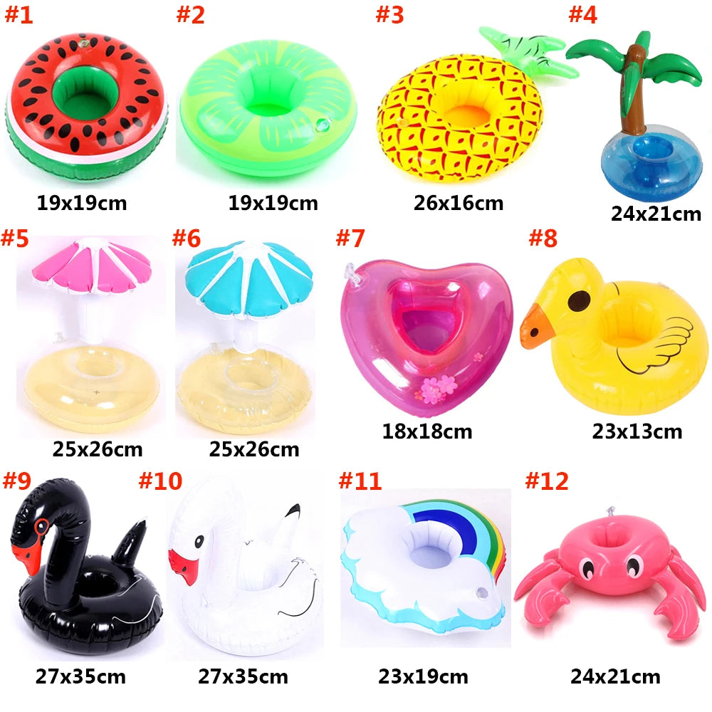 Inflatable Pool Float Drink Holder – PVC Cup Coaster Float