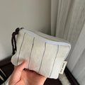 Cotton Canvas Mini Coin Purse – Striped & Polka Dot Pouch
