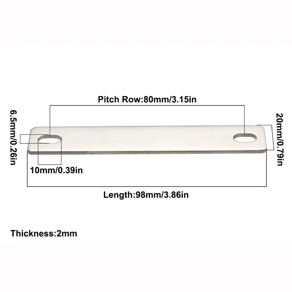 M6 Nickel-Plated Copper Bus Bar Connector for LiFePO4 Cells
