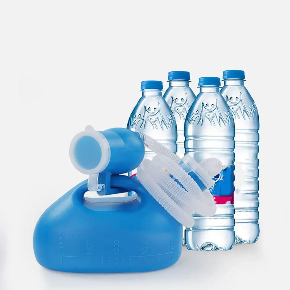 Portable Urinal Bottle 2000ml with Lid & Extension Tube